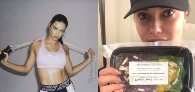 Adriana Lima on Eating Healthy While Traveling and Wearing Makeup at the Gym